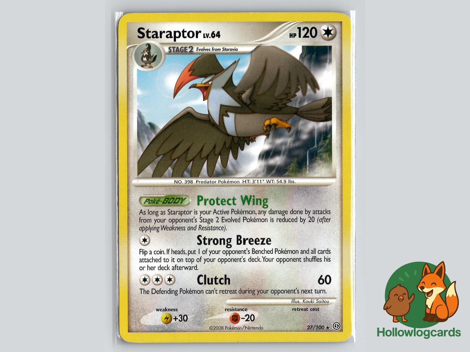 Staraptor (27/100) - Stormfront Pokémon Card
