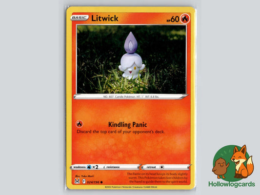 Litwick (024/196) - Lost Origin Pokémon Card