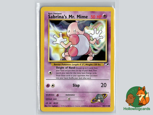 Sabrina's Mr. Mime (94/132) - Gym Heroes Pokémon Card
