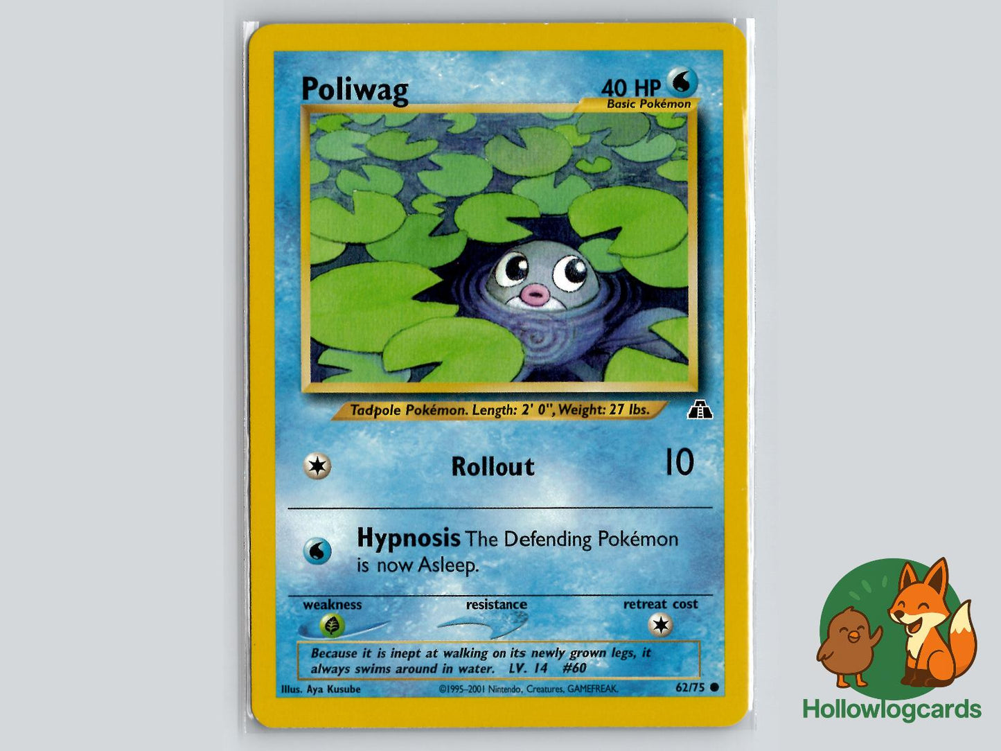 Poliwag (62/75) - Neo Discovery Pokémon Card