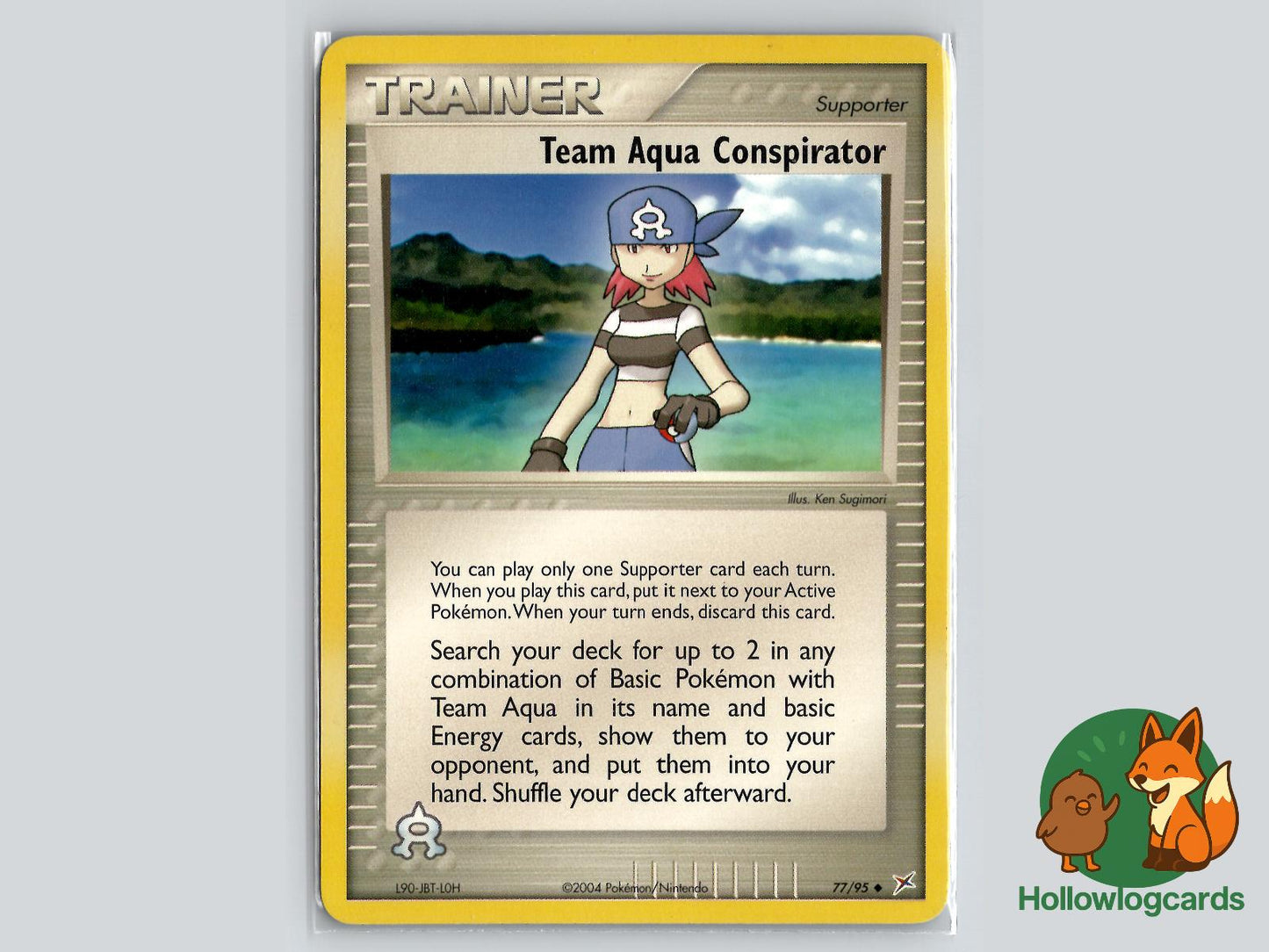 Team Aqua Conspirator (77/95) - Team Magma vs Team Aqua Pokémon Card