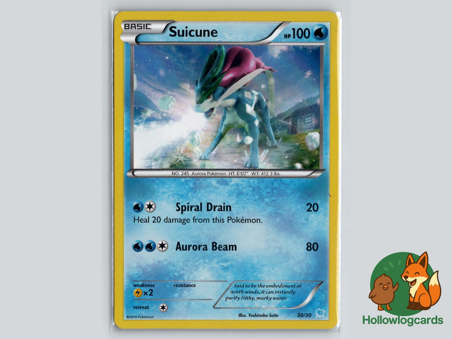 Suicune (30/30) - XY Pokémon Card
