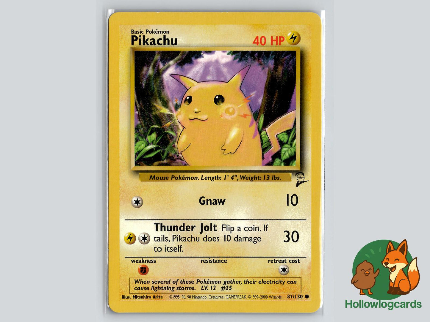 Pikachu (87/130) - Base Set 2 Pokémon Card