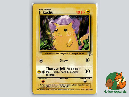 Pikachu (87/130) - Base Set 2 Pokémon Card