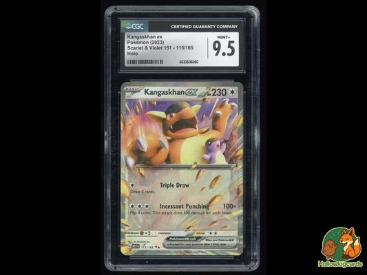 Graded Kangaskhan EX (115/165) Pokémon Card