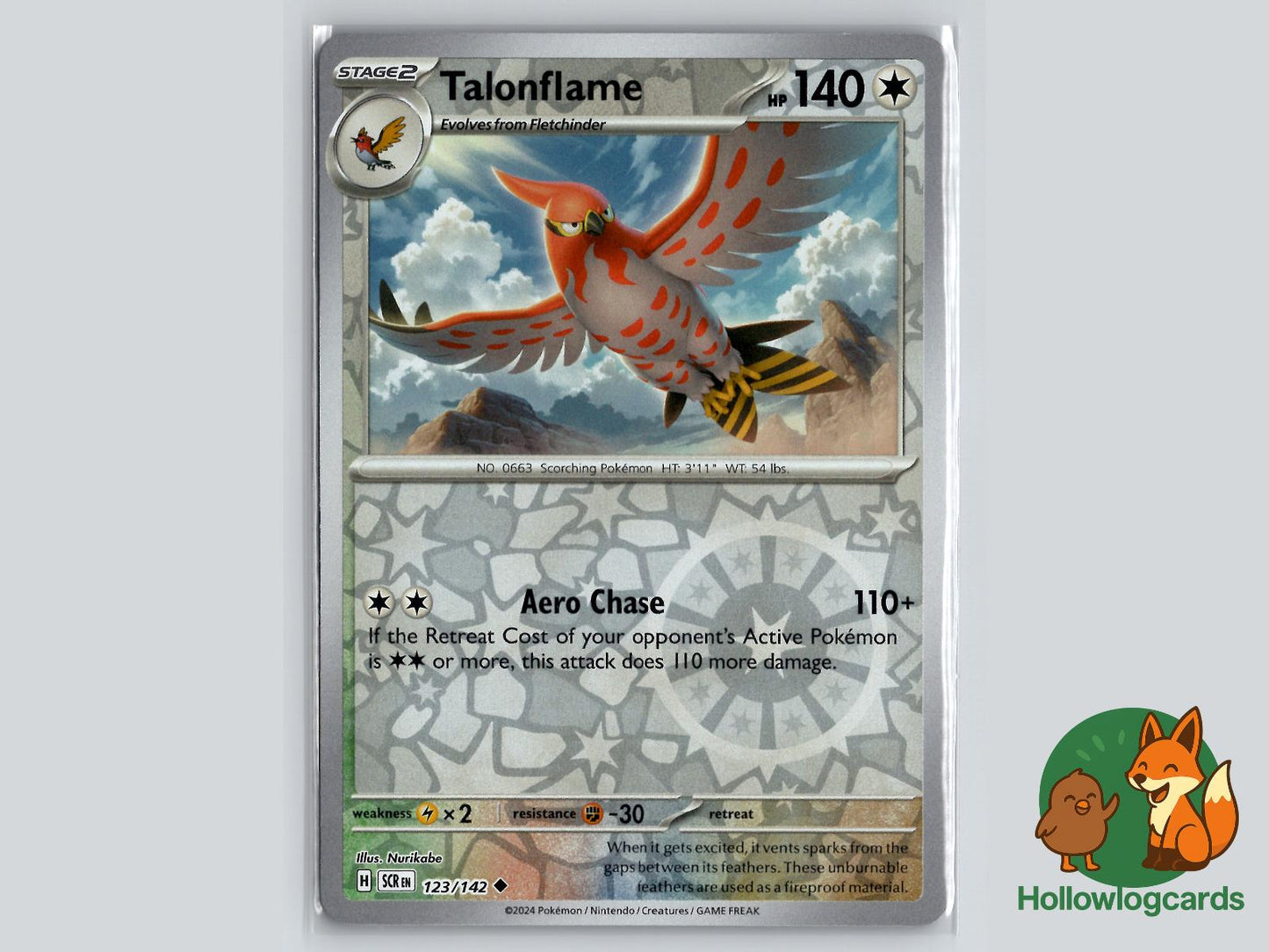 Talonflame (123/142) - Stellar Crown Pokémon Card
