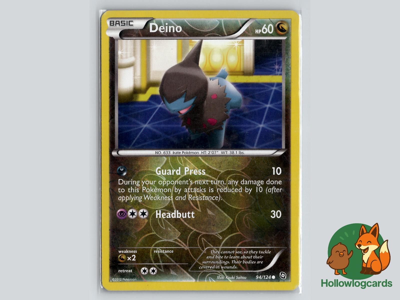 Deino (94/124) - Dragons Exalted Pokémon Card