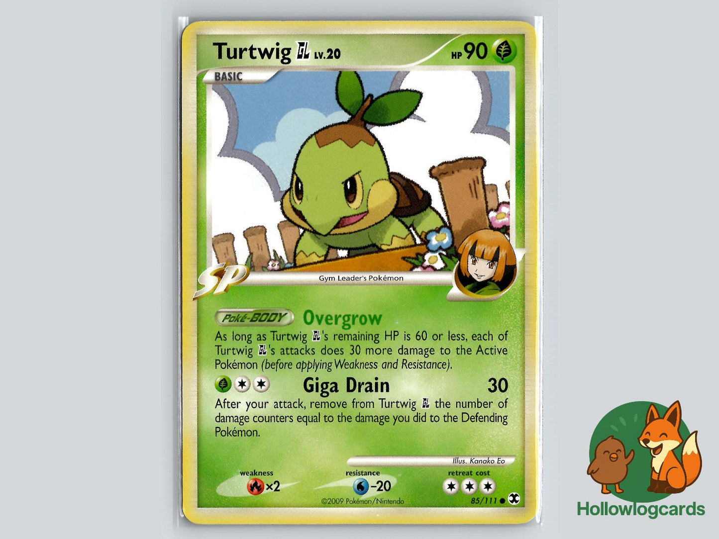 Turtwig GL (85/111) - Rising Rivals Pokémon Card