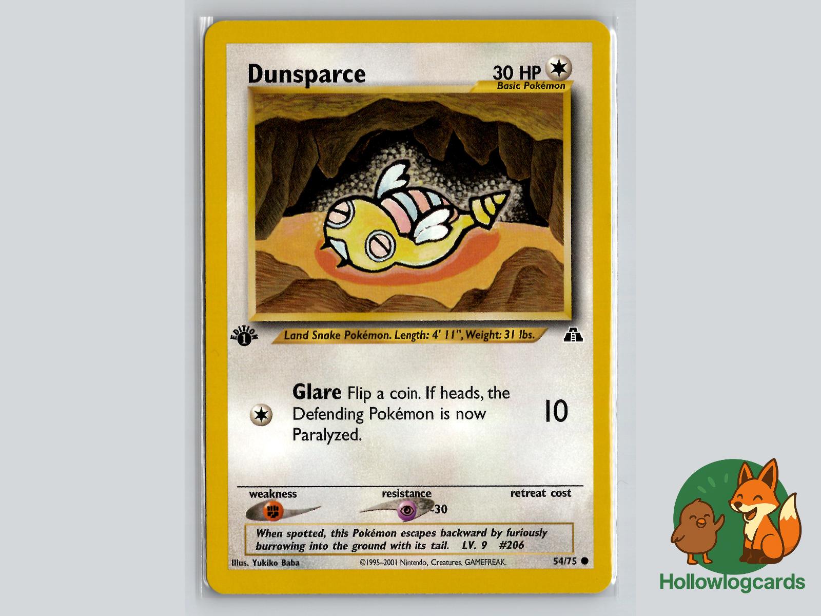 Dunsparce (54/75) - Neo Discovery Pokémon Card