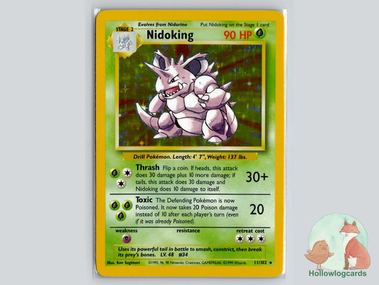 Nidoking (11/102) - Base Pokémon Card