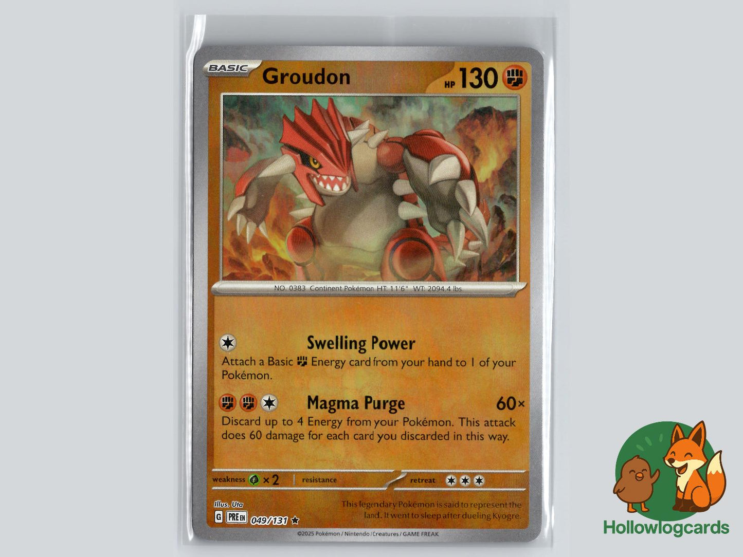 Groudon (049/131) - Prismatic Evolutions Pokémon Card
