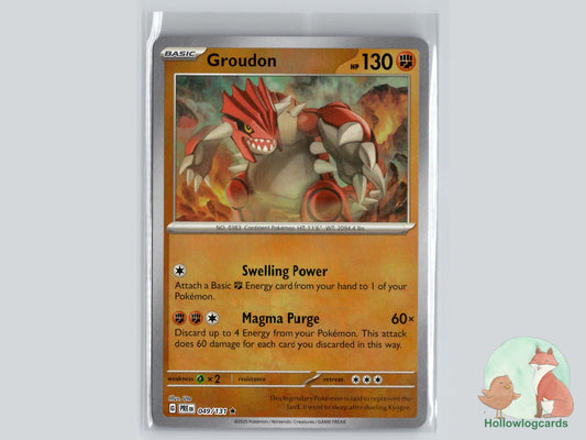 Groudon (049/131) - Prismatic Evolutions Pokémon Card