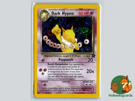 Dark Hypno (9/82) - Team Rocket Pokémon Card
