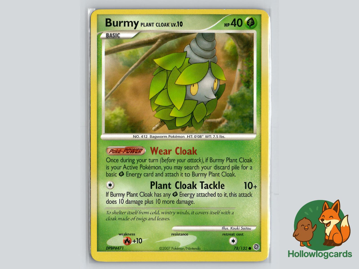 Burmy Plant Cloak (78/132) - Secret Wonders Pokémon Card