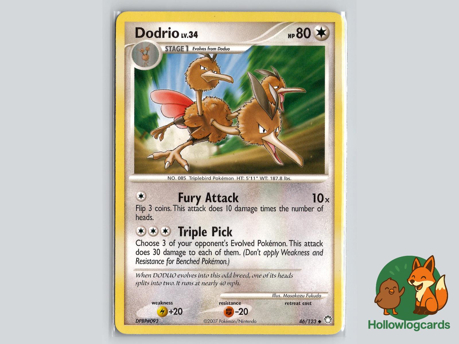 Dodrio (46/123) - Mysterious Treasures Pokémon Card