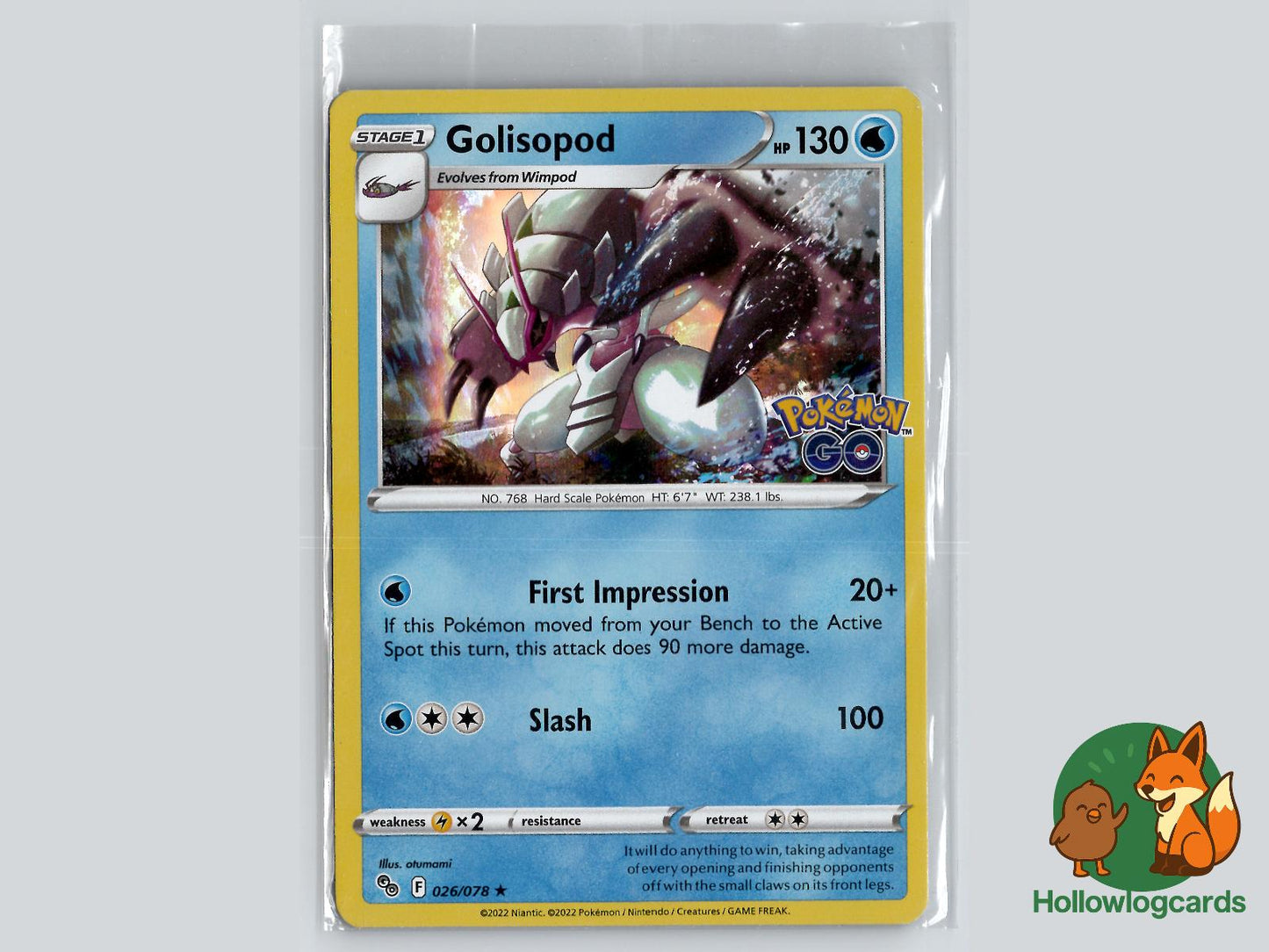 Golisopod (026/078) - Pokemon GO Pokémon Card