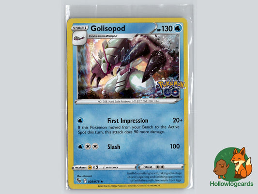 Golisopod (026/078) - Pokemon GO Pokémon Card