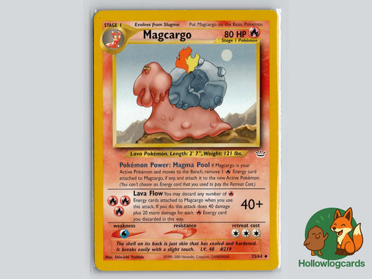 Magcargo (33/64) - Neo Revelation Pokémon Card