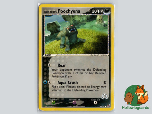 Team Aqua's Poochyena (55/95) - Team Magma vs Team Aqua Pokémon Card