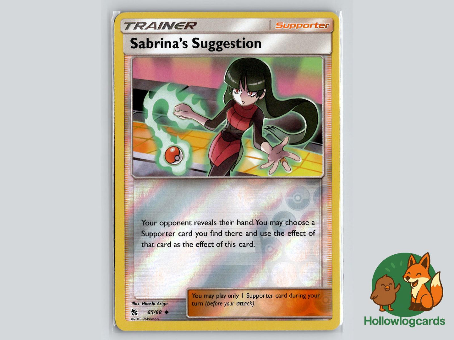 Sabrina's Suggestion (65/68) - Hidden Fates Pokémon Card