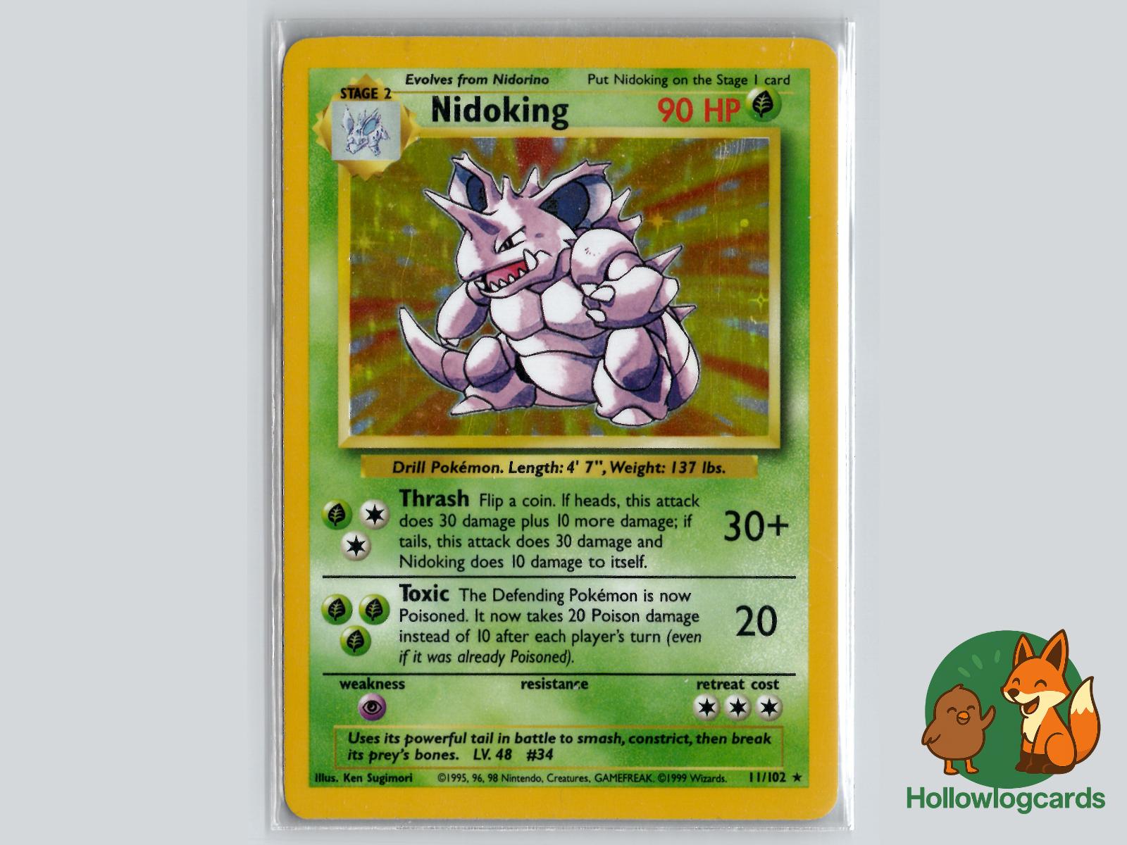 Nidoking (11/102) - Base Pokémon Card