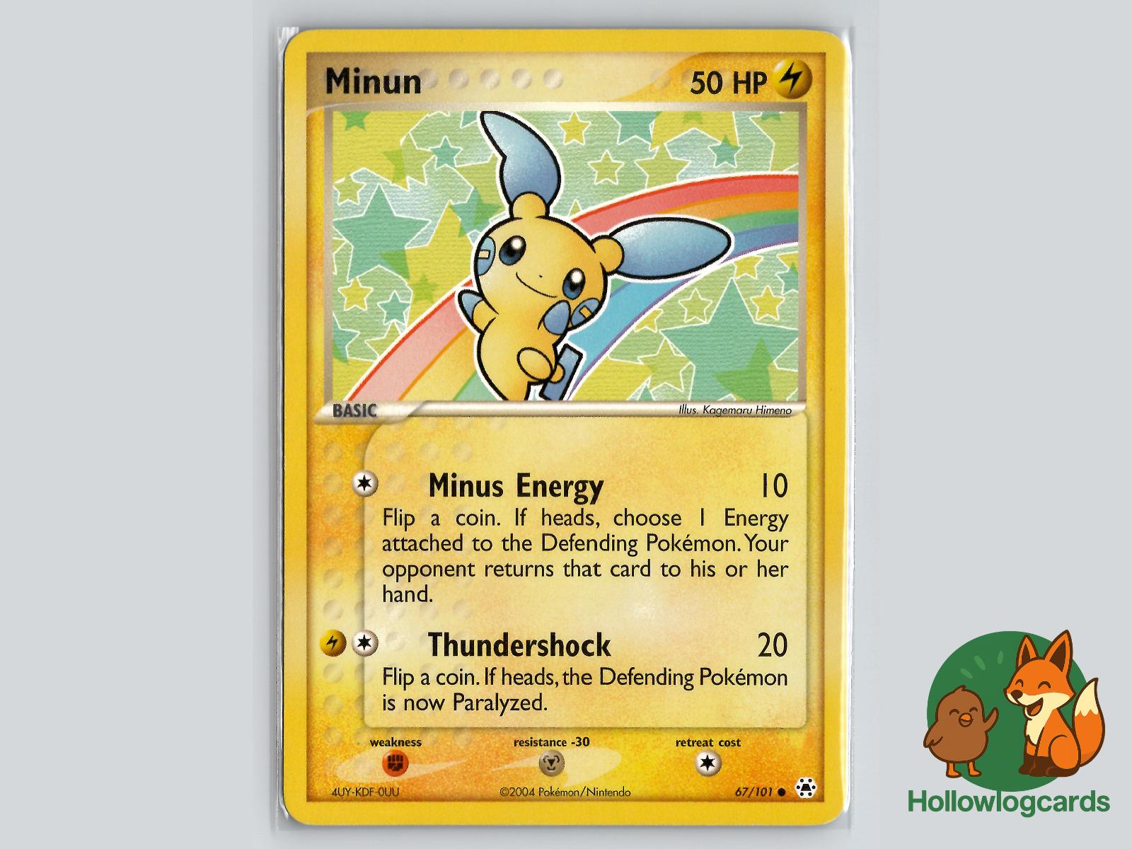 Minun (67/101) - Hidden Legends Pokémon Card