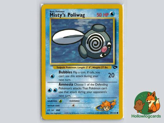 Misty's Poliwag (89/132) - Gym Challenge Pokémon Card