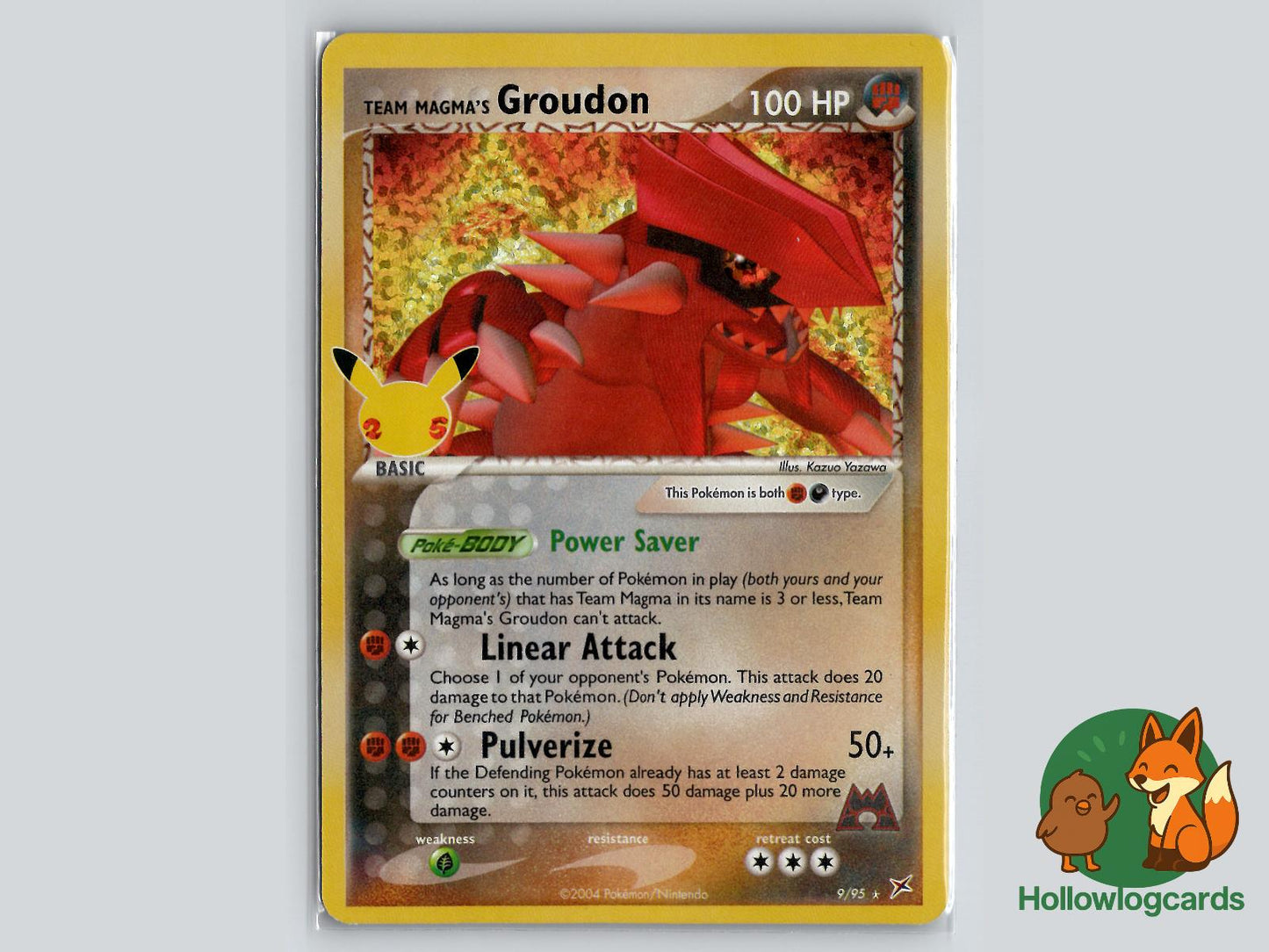 Team Magma's Groudon (9/95) - Celebrations: Classic Collection Pokémon Card
