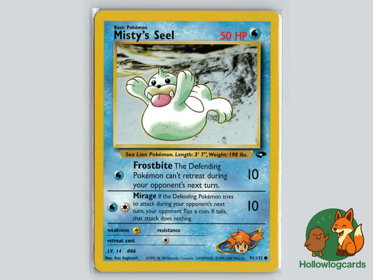 Misty's Seel (91/132) - Gym Challenge Pokémon Card