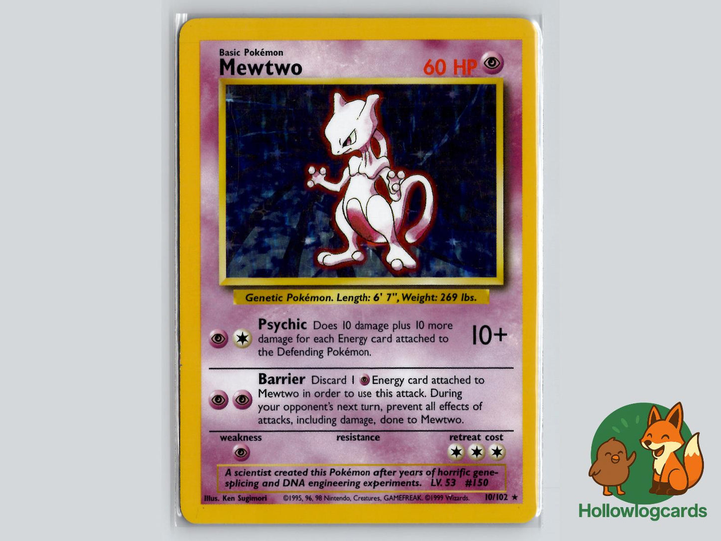 Mewtwo (10/102) - Base Pokémon Card