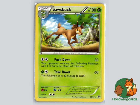 Sawsbuck (16/98) - Emerging Powers Pokémon Card