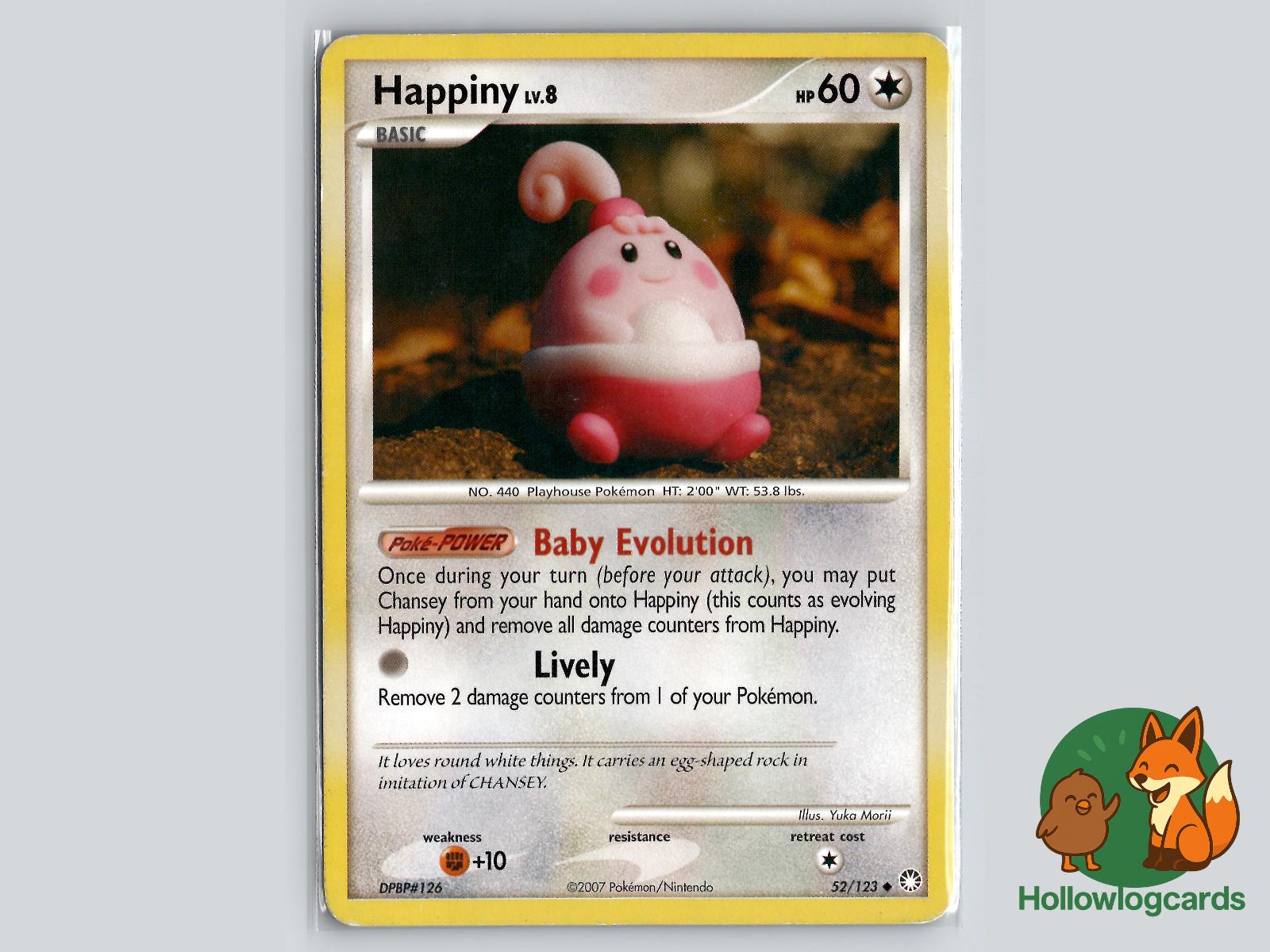 Happiny (52/123) - Mysterious Treasures Pokémon Card