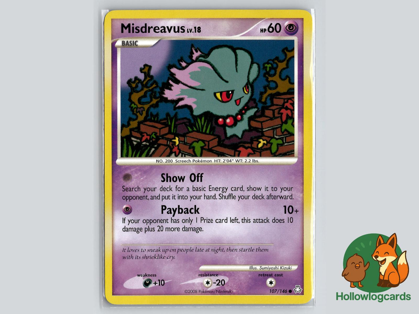 Misdreavus (107/146) - Legends Awakened Pokémon Card