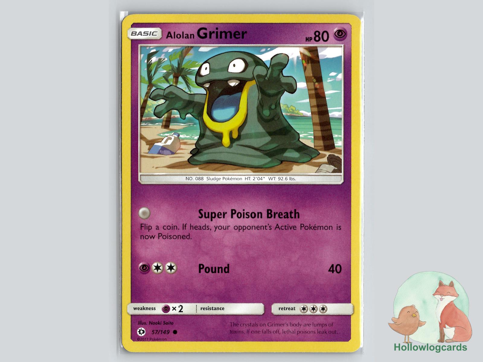 Alolan Grimer (57/149) - Base Pokémon Card