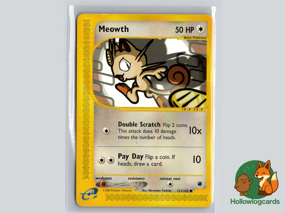 Meowth (121/165) - Expedition - e-Reader - WOTC – Hollowlogcards