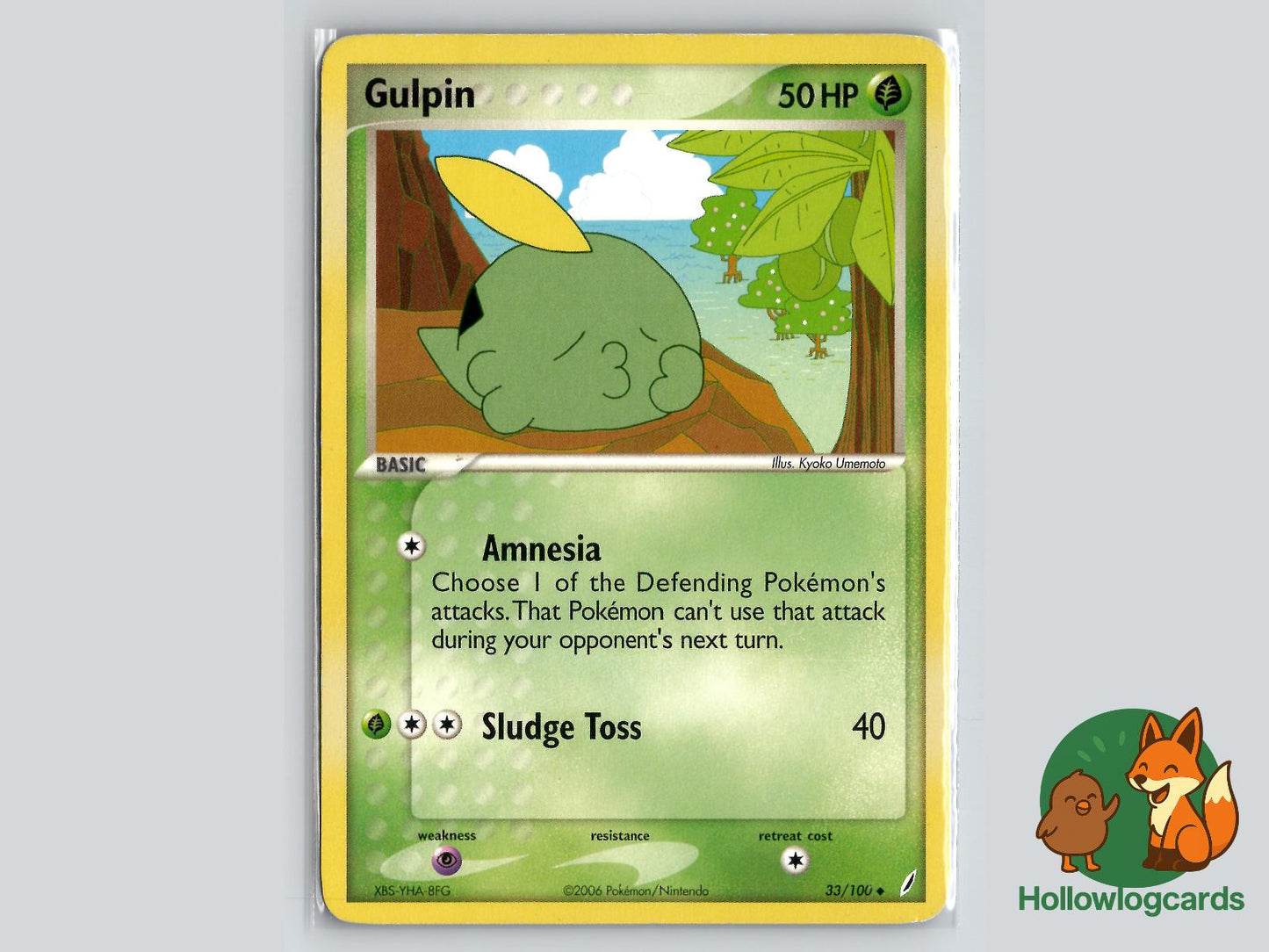 Gulpin (33/100) - Crystal Guardians Pokémon Card