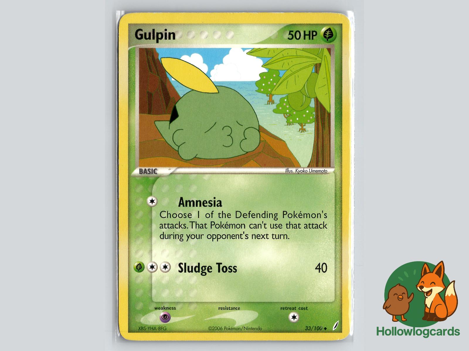 Gulpin (33/100) - Crystal Guardians Pokémon Card