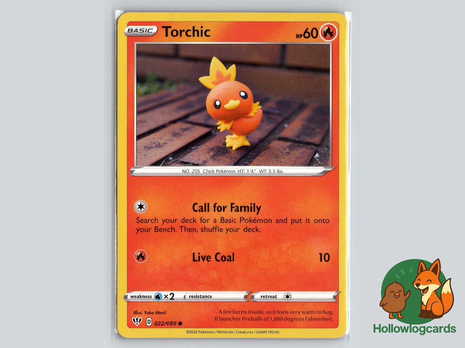 Torchic (022/189) - Darkness Ablaze Pokémon Card