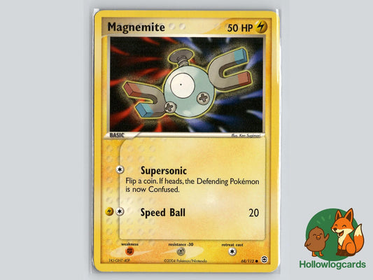 Magnemite (68/112) - FireRed & LeafGreen Pokémon Card