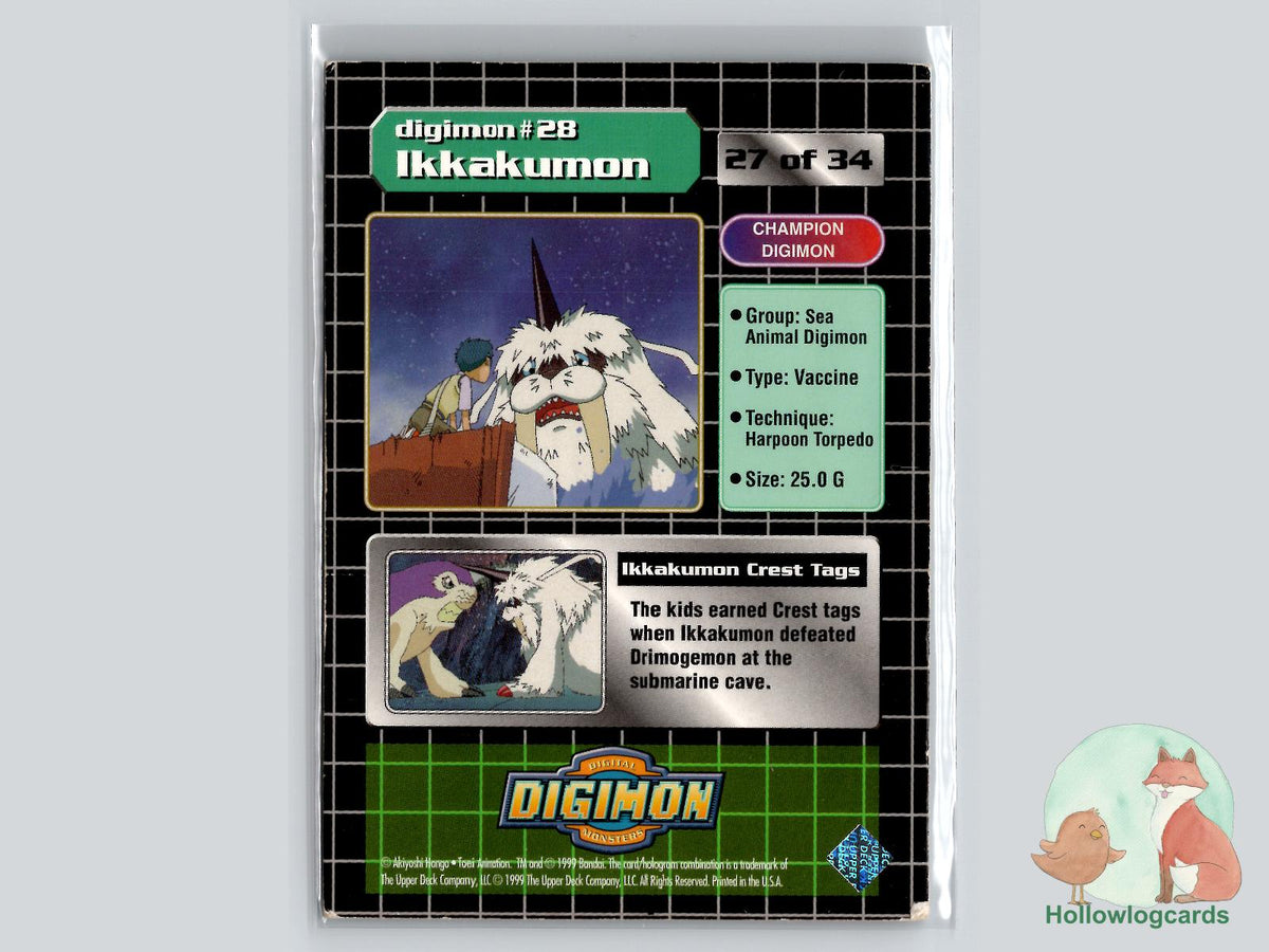 Ikkakumon #28 (27/34) Exclusive Preview Stamped - 1999 Upper Deck Digimon