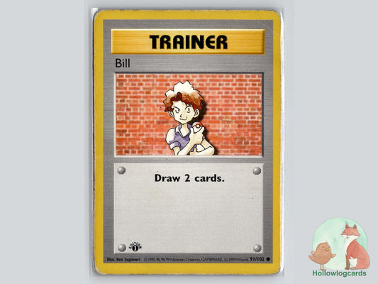 1st Edition Bill (91/102) - Base Pokémon Card
