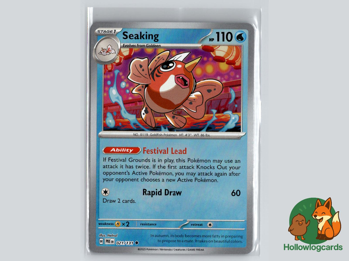 Seaking (021/131) - Prismatic Evolutions Pokémon Card