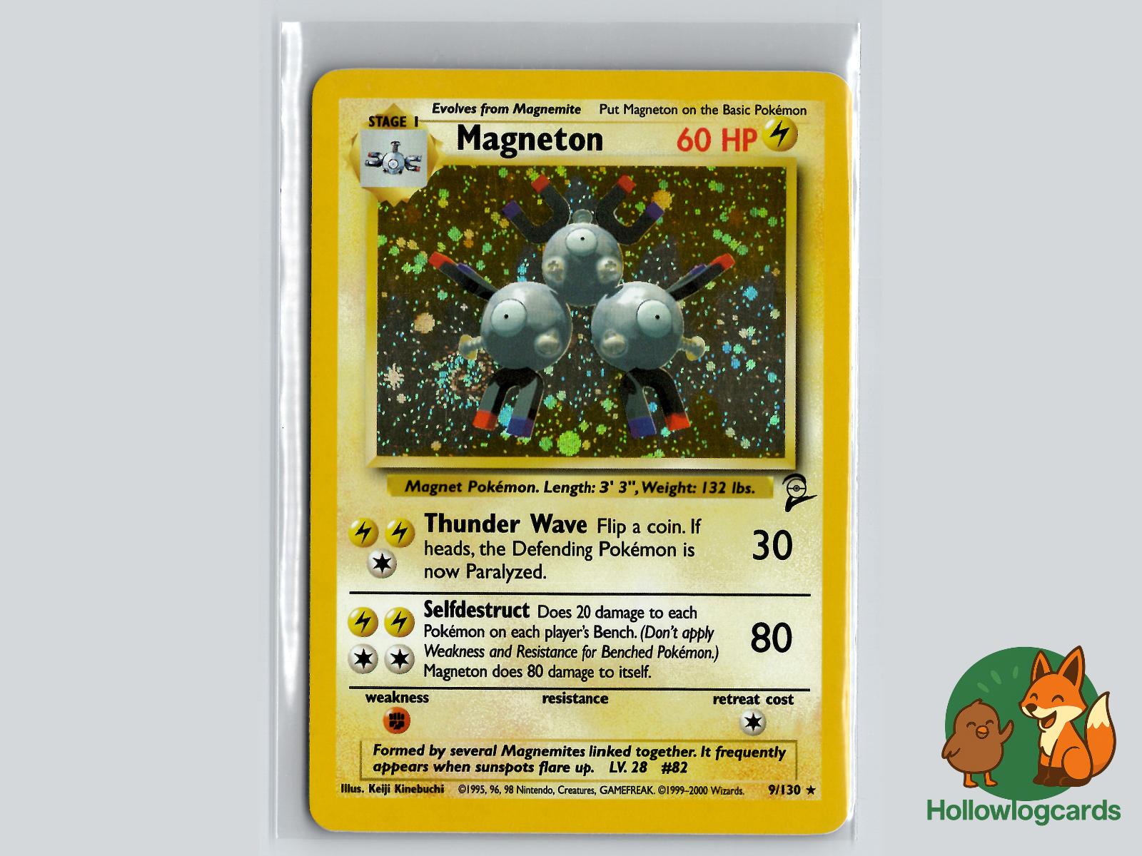 Magneton (9/130) - Base Set 2 Pokémon Card