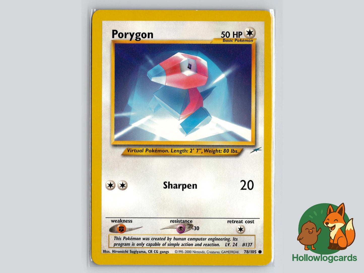 Porygon (78/105) - Neo Destiny Pokémon Card