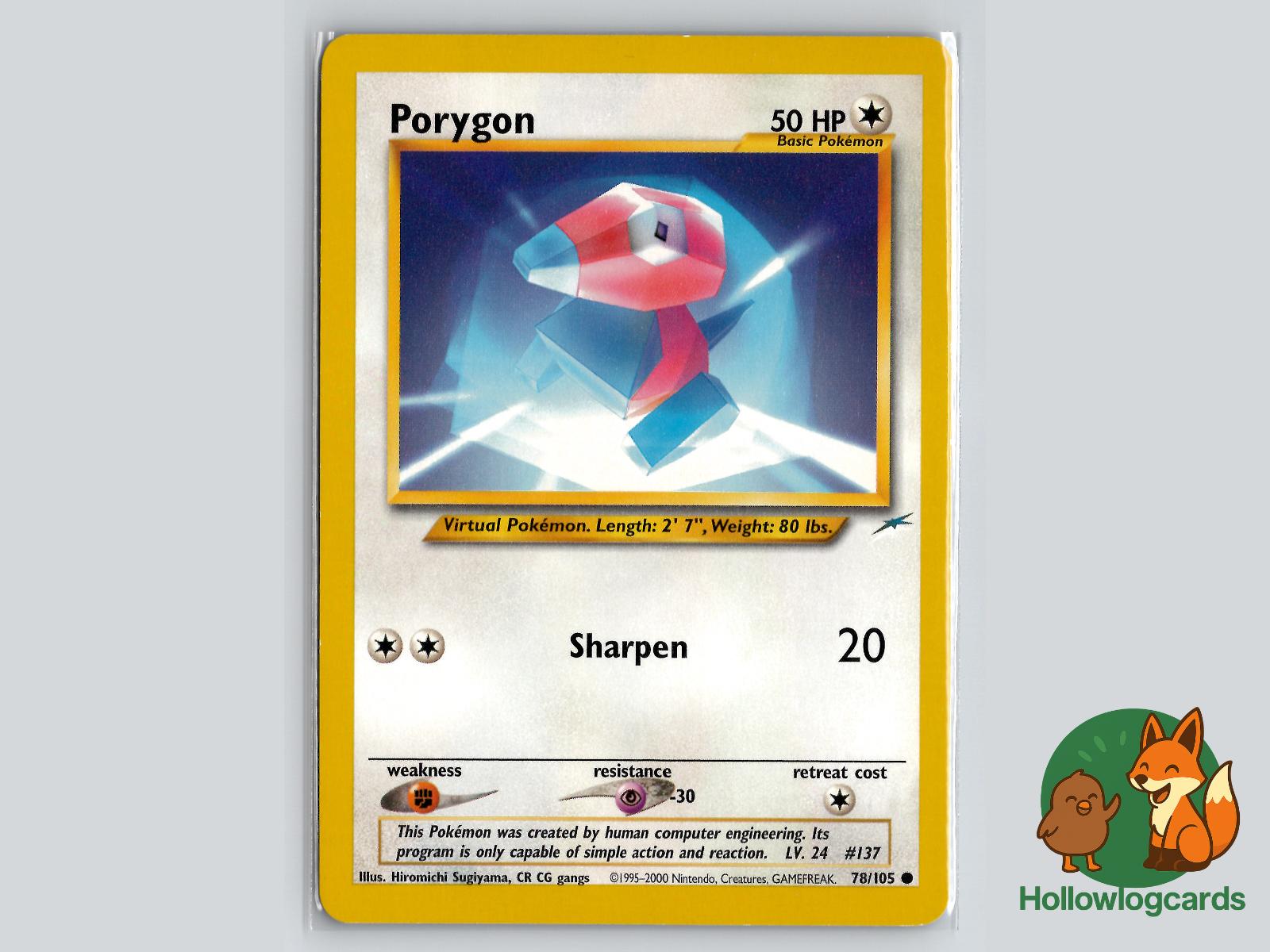 Porygon (78/105) - Neo Destiny Pokémon Card