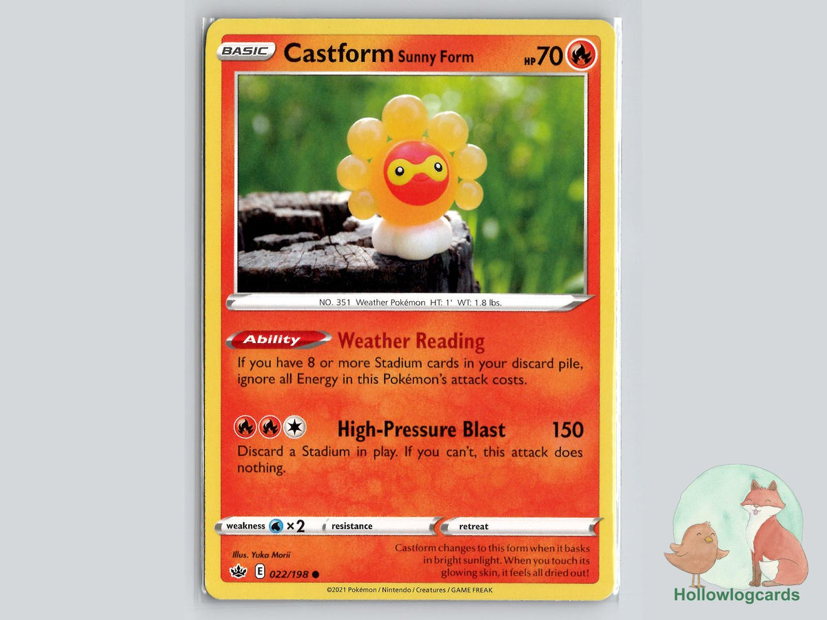 Castform Sunny Form (022/198) - Chilling Reign Pokémon Card