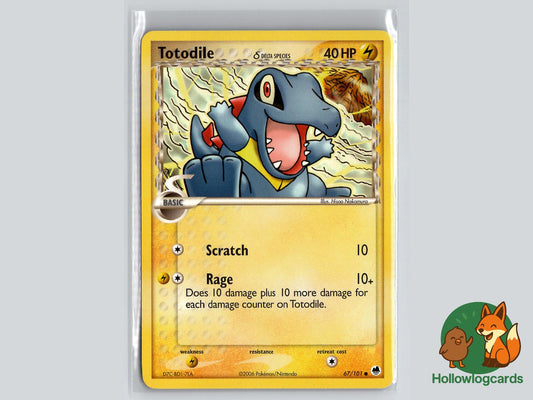 Totodile (67/101) - Dragon Frontiers Pokémon Card