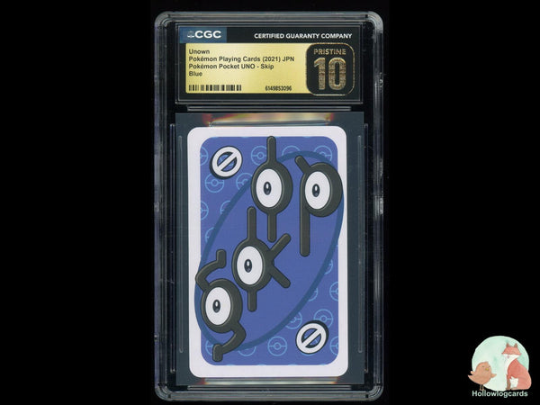 Graded Unown (SKIP) Blue Pokemon Pocket Uno - CGC Pristine 10 Jpn