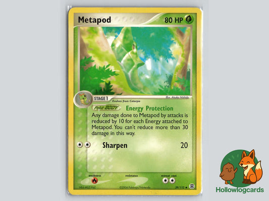 Metapod (39/112) - FireRed & LeafGreen Pokémon Card
