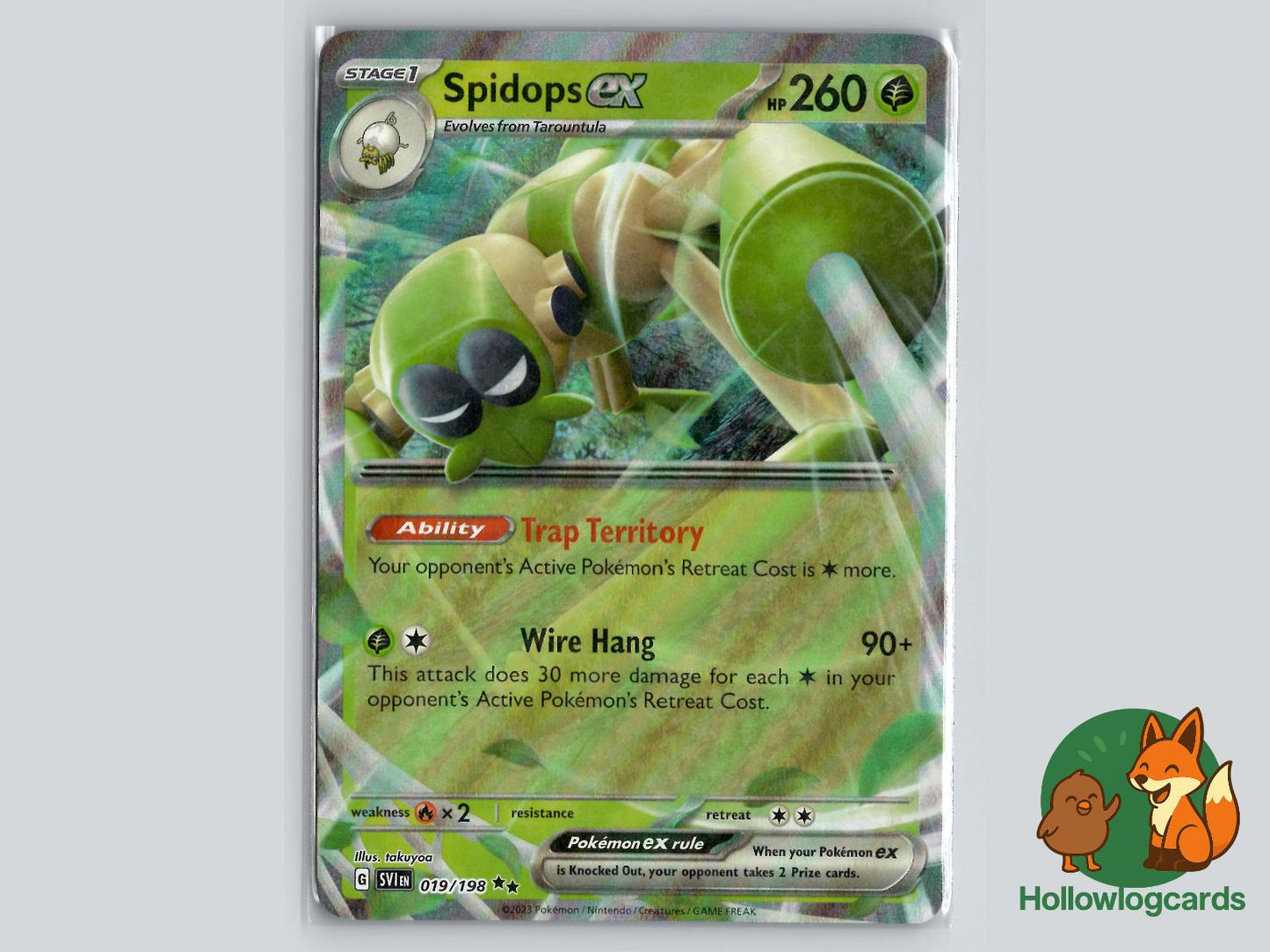 Spidops ex (019/198) - Scarlet & Violet Pokémon Card
